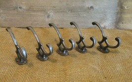 5 EDWARDIAN HOOKS COAT HAT RACK NEW VINTAGE LOOK VICTORIAN METAL IRON ST... - £17.27 GBP