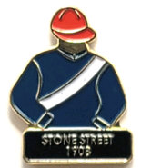 1908 Kentucky Derby Winner Stonestreet Jockey Silks Pin Horse Racing Mem... - $276.52 MXN