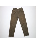 Vtg 90s Calvin Klein Mens 32x34 Distressed Spell Out Straight Leg Jeans ... - $59.35