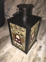 Christmas Tea Light Lantern Rare New - £18.83 GBP