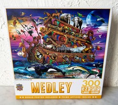 Noah's Ark 300 EZ-Grip Pieces Masterpieces Jigsaw Puzzle w/Poster - Complete - $12.30