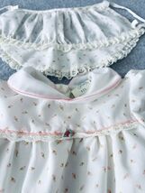 Vintage Something Pretty Pink Rosebud Lace Girls Dress &amp; Bonnet Infant N... - $20.00