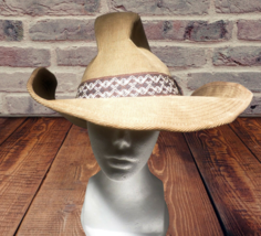 The Duke Collection light Brown Western Cowboy Ranch Hat Size  .L   71/4... - £36.46 GBP