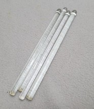Lot 4 Vintage Blown Glass Swizzle Sticks Barware Cocktail Stirrers Rounded - £12.39 GBP