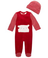 First Impressions Infant Boys Footed Hat &amp; Coverall Set 2 Piece Set,Cher... - £22.60 GBP