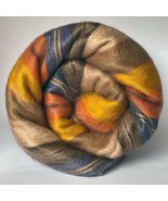Soft and Warm Golden Brown Striped ALPACA Wool Blanket plaid queen throw - £55.62 GBP