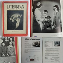 Arnold Palmer Signed 1944 Latrobean HS Yearbook w/ Mr Fred Rogers JSA PSA/DNA - £791.20 GBP