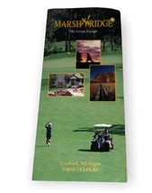 Marsh Ridge “The Great Escape” Gaylord Michigan Vintage Fold Out Brochure - $4.87