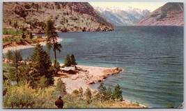Lake Chelan Washington Fisherman&#39;s Paradise Union Oil 76 Vtg WA Postcard 1939 - £3.79 GBP