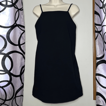 Zara Women’s Mini Dress Square Neck Black Spaghetti Strap Side Zip Size S - £16.95 GBP