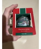 Vintage Hallmark Keepsake Christmas Ornament Granddaughter 1989 Glass Ba... - £14.90 GBP
