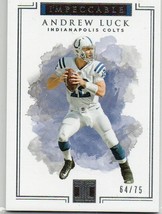 2017 Panini Impeccable Silver 64/75 Andrew Luck #7 - £3.13 GBP