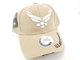 Fishermen Mens Hat USA Air Force Reserve Adjustable Cap Beige One Size - £12.08 GBP