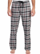 Hawke &amp; Co Mens Size S Black Gray flannel elastic Waist Sleepwear Pajama... - $19.99