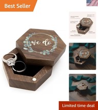 Stunning Hexagonal Ring Bearer Box - High-Quality Wedding and Anniversar... - $40.50