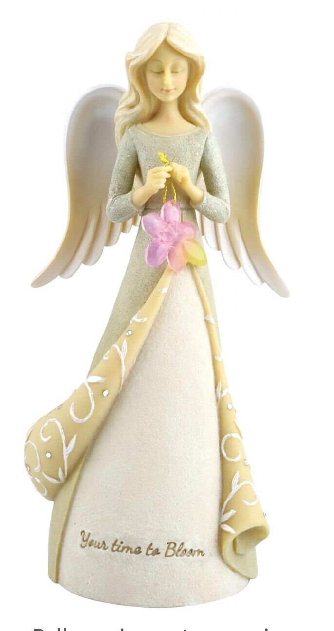 Primary image for Foundations by Enesco 7.5" Your time to bloom" Angel, New
