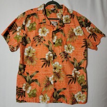 Palmwave  Mens Hawaiian Tropical Floral Shirt Size XLarge 100% Cotton - $13.58