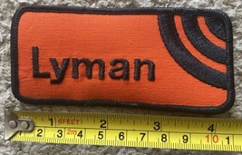 Vintage USA Lyman Shooting Supplies Embroidered Jacket Patch - £7.83 GBP