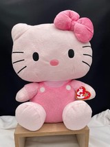 2011 Ty Hello Kitty Beanie Buddies Plush Sanrio Plush Pink Cat with Tags - £13.26 GBP