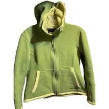 Marmot Women&#39;s Lime Green Fleece Size Small Polartec Full Zip Windbreake... - $24.75