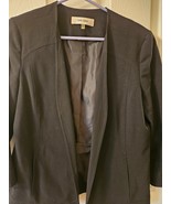 JONES STUDIO Womens Blazer Jacket Size Med Dark Blue Polyester Blend Exc... - $29.78 CAD