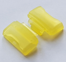 Casio Genuine Factory Baby G Strap Cover End Piece Yellow BG-301B-9V 2pcs - £22.86 GBP