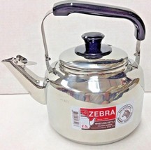 ZEBRA Teapot H/D Stainless Steel Whistling Sound Kettle 0.8L-2.5L- 4.5L 7.5L - £32.31 GBP+