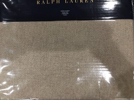 RALPH LAUREN PARK AVENUE Modern CAMDEN&quot;54&#39;x72&quot; DARK TAUPE THROW BLANKET ... - £175.99 GBP