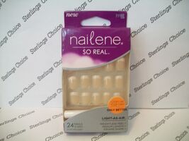 Nailene So Real Nails #71162 Pink Sheer - Square Medium Length - $9.15