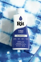 INDIGO RIT All Purpose Fabric Liquid DYE 8 ounce BOTTLE green 88670 - $19.33