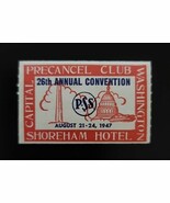 1947 Precancel Club, 26th Annual Convention, Shoreham Hotel, Washington,... - $6.14 CAD