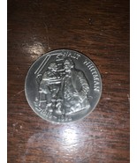 POET WALT WHITMAN POETRY LEAVES OF  GRASS PEWTER LONGINES MEDAL COIN - $6.79