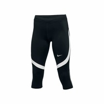 Nike Women&#39;s Dri-FIT Pro Power Capri Leggings  Black/White Size Small - $30.34