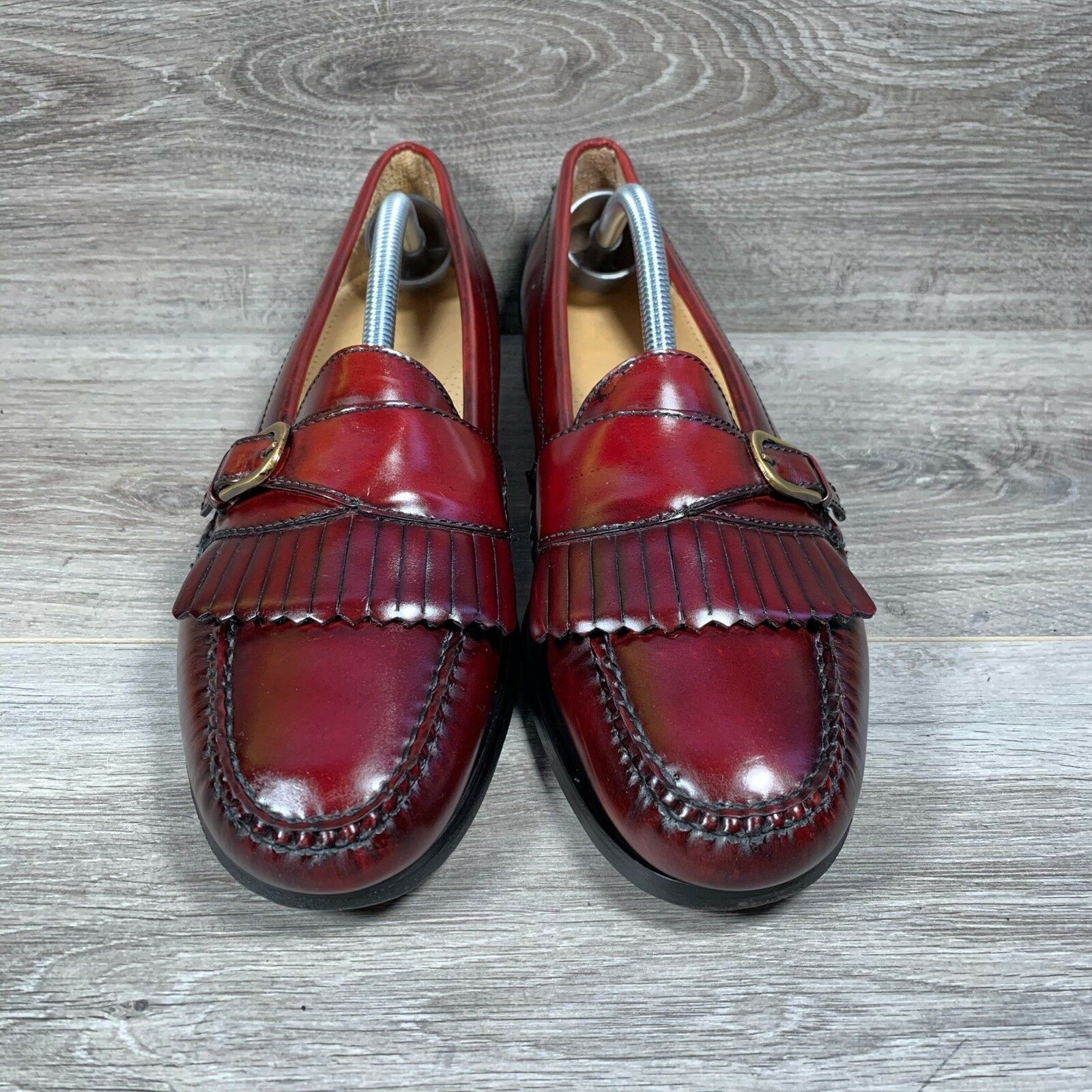 NEW Handmade burgundy Leather Tassel Loafer for men, men's tassel loafer