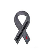 Awareness Ribbon Diabetes Awareness Embroidered Iron On Patch 3.9&quot; x 1.6... - $147.52 MXN