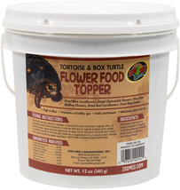 Zoo Med Tortoise and Box Turtle Flower Food Topper 12 oz Zoo Med Tortoise and Bo - £41.56 GBP