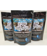 Blue Oyster Mushroom Log Habitat Kit For Terrariums Vivarium Reptile Tanks - $19.95