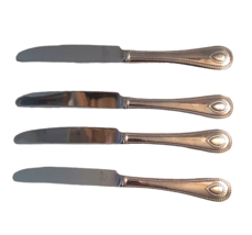 Lenox French Perle 4 Piece Dinner Knives Set 18/10 Stainless Steel Flatw... - $30.84