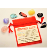 ATTRACT LOVE ~ Mini Intention Healing Crystals ~ Pocket Stone Set - $13.75