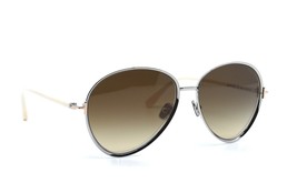 New Tom Ford TF1028/S 16G Rio Silver White Brown Gradient Authentic Sunglasses - £176.08 GBP