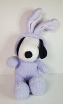 Hallmark Peanuts Snoopy Plush Purple Easter Bunny Costume Rabbit Stuffed Animal - £11.81 GBP