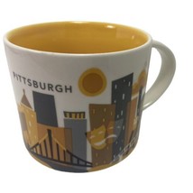 Starbucks Pittsburgh PA You Are Here Collectable Coffee Mug 14 Oz - $13.43