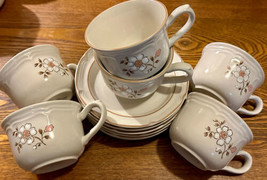 Covington Edition Cups &amp; Saucers Stoneware 12PC ...6 cups 6 saucers - $37.00