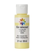 Delta Ceramcoat Acrylic Paint 2oz-Pale Yellow/Semi-Opaque 2000-2005 - $14.43
