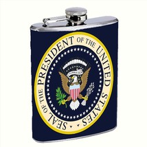 US Presidential Seal 8oz Stainless Steel Hip Flask Drinking Liquor - $14.80