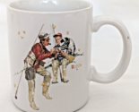 Norman Rockwell Fisherman Trout Dinner Coffee Cup Mug 1987 - £11.01 GBP