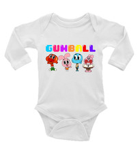 Amazing World of Gumball Unisex Onesie, Long or Short Sleeves White - £17.53 GBP