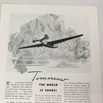 1943 Martin Aircraft Print Ad Advertising Art Aviation War - $9.89