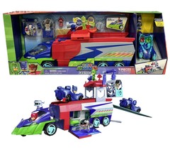 Disney PJ Masks Seeker Semi Truck Playset Bonus Deluxe Cat-Car &amp; Catboy Fig  - £86.72 GBP