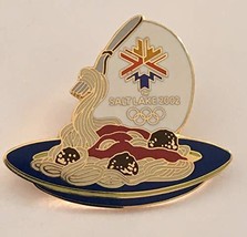 2002 Salt Lake City Winter Olympics Spaghetti &amp; Meatballs Pin - £21.90 GBP